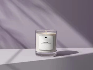 Scented candle in jar – Lavender