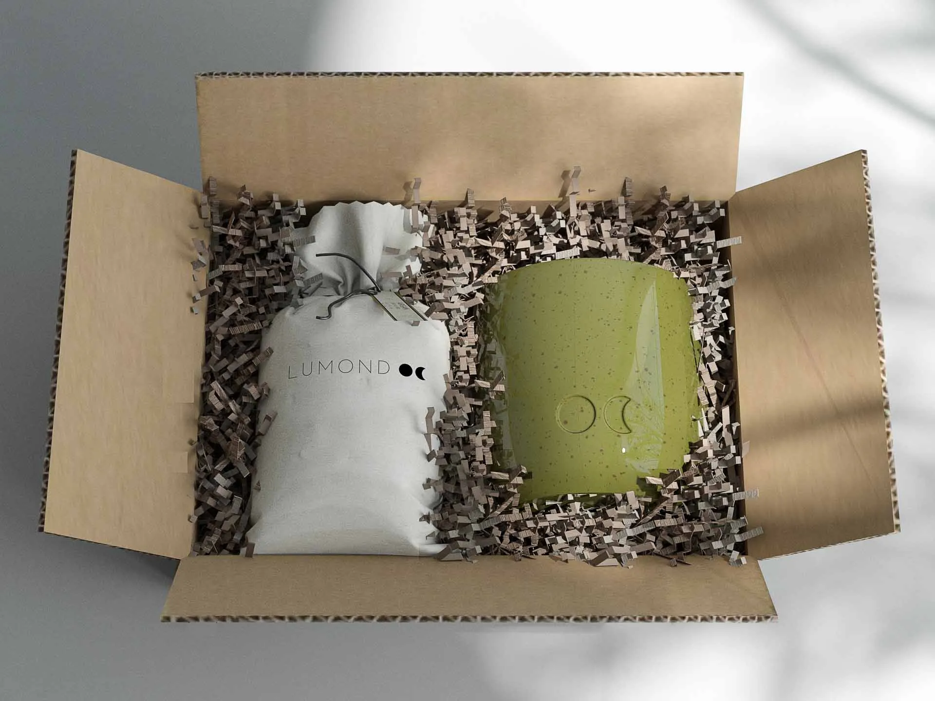 Ceramic scented candle Sea Salt & Sage with seed paper