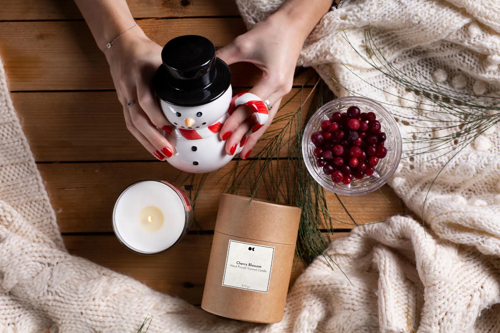 Weihnachtliche Duftkerze