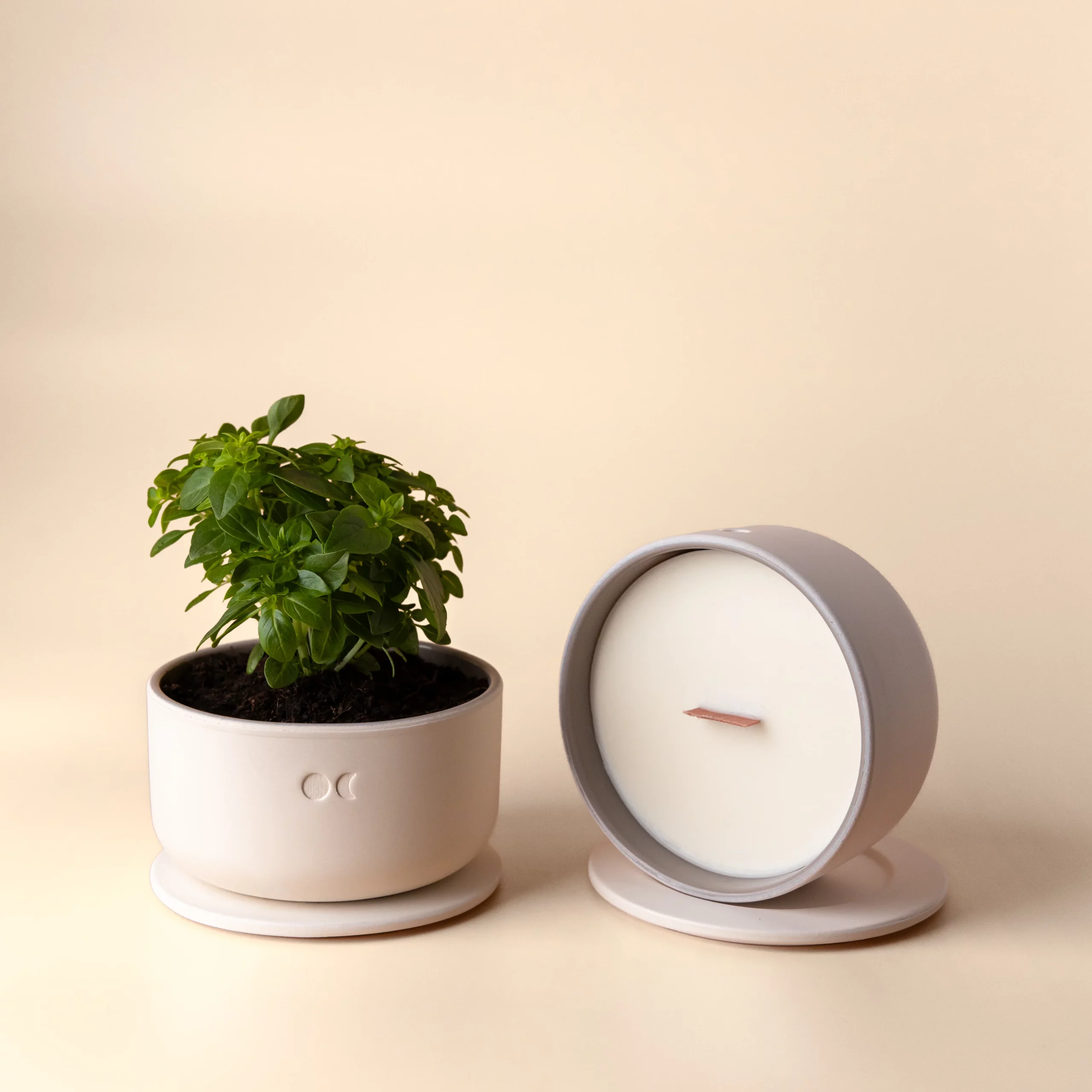 Blooming Ceramic Candle – Cedar & Patchouli – 440g