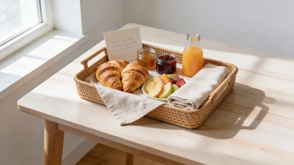 Frühstückskorb am Muttertagmorgen